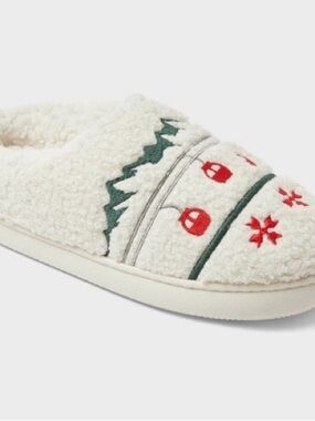 Adult Gondola Scuff Slippers - Wondershop™ Cream Size Medium 7/8 new